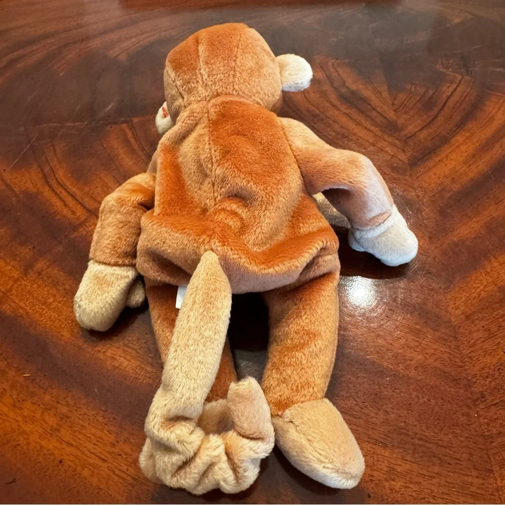 Vintage Ty Beanie Baby Bongo Monkey PE Pellets 5th Gen Tags